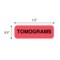 Nevs Position Labels - Tomograms 1/2" x 1-1/2" White w/Red & Black XP-710 - alternate 2